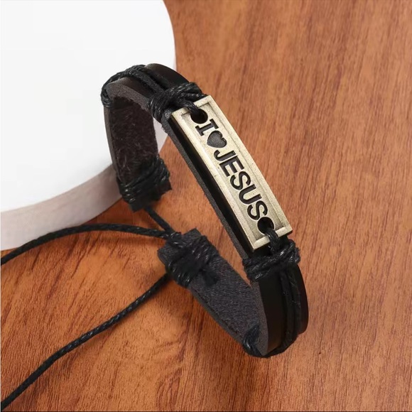 Leather FAITH BRACELET - Picture 3 of 6